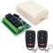 QIACHIP Interruptor de control remoto inalámbrico DC 12V 24V 10A 4 canales 433Mhz receptor relé de radiofrecuencia con 2 transmisores para la luz, puerta de garaje, motor, toldo