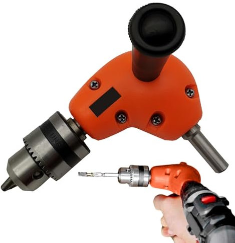 Uozonit Trapano elettrico ad angolo retto, trapano ad angolo da 90 gradi, strumento di perforazione portatile ad angolo da 90 gradi, strumento di falegnameria di design user-friendly per progetti di