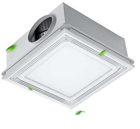 XNZJHPP Ventilador Extractor de Techo Integrado con luz, combinación de iluminación de Ventilador de Cocina y baño de 30 × 30 cm