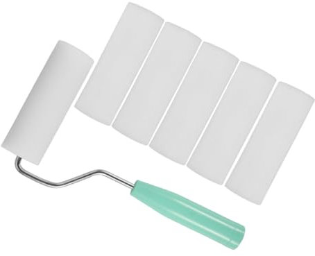 QUMIIRITY Farbroller Satz Wandfarbe Pu Schaum Farbrolle 4 Zoll Für Latex Und Ölfarben Ergonomischer Griff Für Präzises Streichen Von Wänden Und Ecken