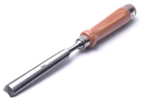 Chrome Vanadium SteelCarpenter Half Round Woodworking Chisel Set Wood Carving Gouge Tool Chisels (Size : 18mm) (18mm)
