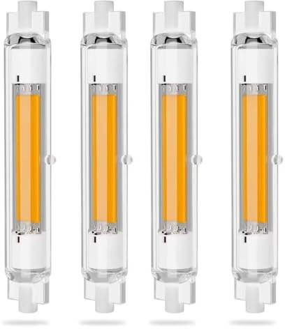 R7S LED 118mm Dimmbar Lampen, 30W R7S LED 118mm Glühbirne Ersatz für 300W Halogenlampen, R7S LED Stab Naturweiß 4000K 3000LM Kein Flackern, 360°Abstrahlwinkel, LED Leuchtmittel, 4PCS