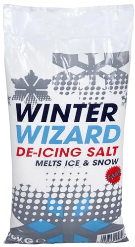 Winter White De-Icing Grit Rock Salt Snow Remover | Perfect For Driveways & Paths