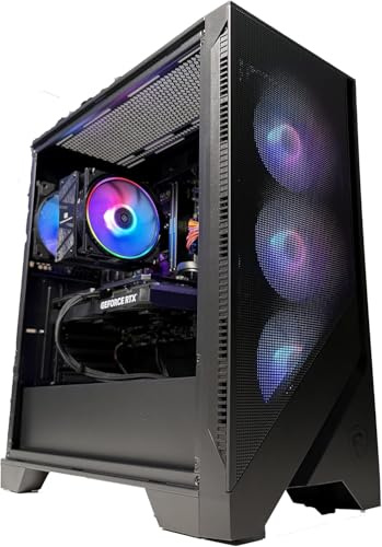Golook PC Gaming Panama 2.5 - Ryzen 5 7600X / RTX 5060 Ti 16GB / 16GB RAM DDR5 / 1TB NVME M.2 / B850M WiFi Bluetooth / 5 Ventole Raffreddamento a Liquido 240mm - Computer Fisso