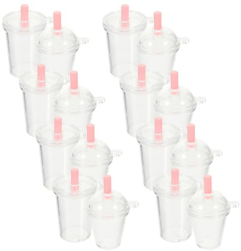 KOCKSHION 24pcs Mini Coffee Cups Charms Diy Charm Pendants for Necklace Bracelet Keychain