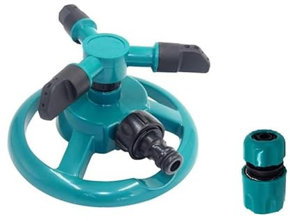SDGBCXD Arroseurs pour pelouses, Arroseur Rotatif à 360° for Jardin/pelouse, système à 3 Bras, arrosage Automatique(B with Connect)