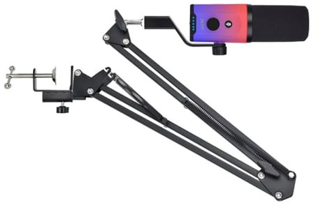 Micrófono USB para juegos de PC, karaoke, micrófono de voz con iluminación dinámica de color, control de sonido ajustable, micrófono de PC con color