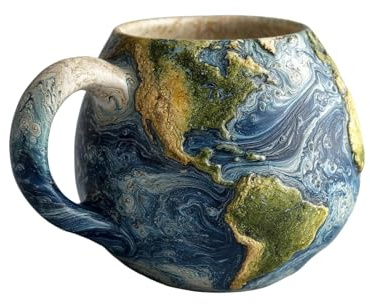 Dawutocap Planet Tasse Mit Design Haltbarkeit Keramikbecher Für Kaffeetasse Heimdekoration Geschenk Solar Astronomie Thema Sonnensystem Kaffeetasse