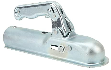 Acoplador de Remolque de Lengua Recta 2 Pulgadas de Enganche de 2 Pulgadas 800 kg de Carga de Carga Galvanizado para Tubo de Remolque