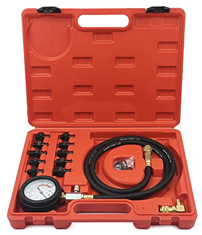 Kit tester di compressione motore Benzina Cilindro Carburante Manometro Automotive Gauge Tool Set Gamma di test 0-140 Tester di compressione del motore Automotive
