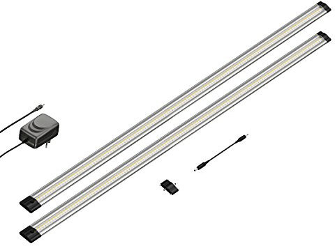 parlat LED Unterbau-Leuchte SIRIS, flach, je 90cm, je 1044lm, weiß 2er Set