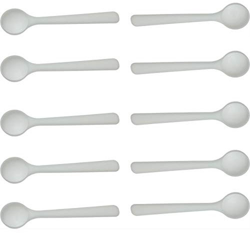 CSNSD ESD Micro Scoop 10 piezas S 1 gramo PP Static-Free Smidgen Cucharas medidoras pequeñas para cosméticos, medicamentos, polvos y edulcorantes naturales