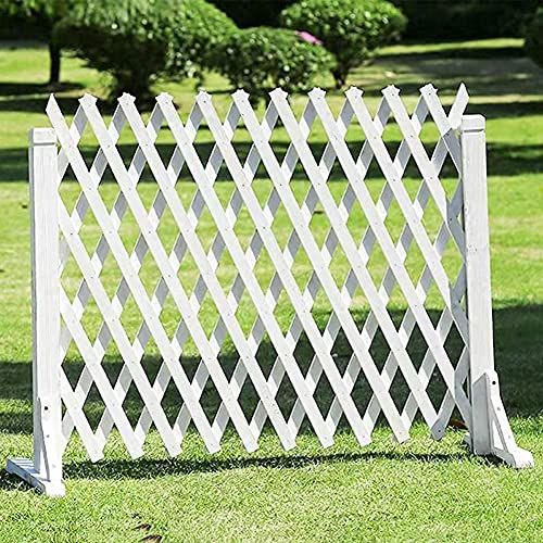 GXBCS Beeteinfassung Zaun Zierzaun Palisaden Für Garten Palisade Rasenkante Ausziehbares Außengeländer für Dekoration aus Holz, 2 Farben, mehrere Größen Dekorativer Zaun Gartenumrandung 1030(Col