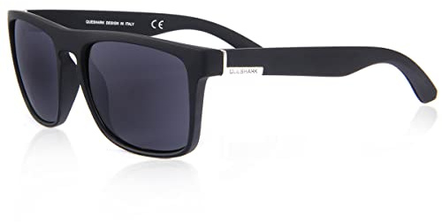 Queshark Unisex, polariserade HD-solglasögon, klassiska, herr, retro, UV400-skydd, för golf, cykling, sport, fiske, resor, L