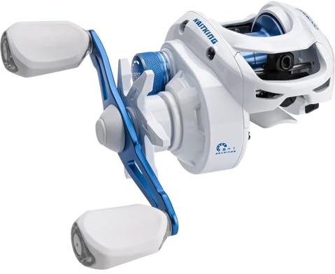 KastKing Centron Lite Baitcasting Fishing Reels, 7.1:1 Gear Ratio, Right Handed Reel, White