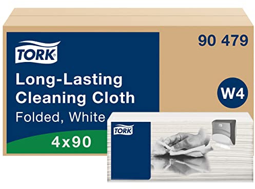 Tork Long-Lasting Cleaning Cloth Blanc W4, Multipurpose, 4 x 90 Cloths, 90479