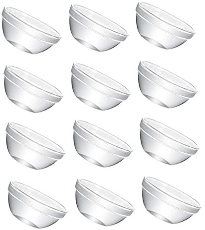 STOBAZA Lot De 12 Bols En Verre à Dessert 45 Ml Résistant à Haute Température Petits Bols 6 Cm Ménager Contenant à Gelée Pour Micro-ondes Et Four Usage La Cuisine Et Repas