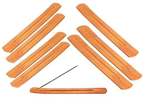 Räucherstäbchen Halter,8PCS Bambus Holz Räucherstäbchen Halter Weihrauch Brenner Räucherstäbchenhalter,Räucher ZubehörHome Fragrance Decor