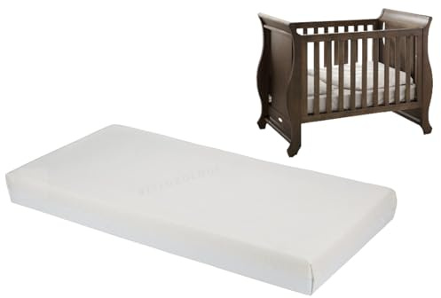 Materasso per lettino da viaggio di alta qualità adatto alla maggior parte dei materassi Graco/M&P/Babylo Deluxe/BabyBjörn/Silver Cross/Lettino per bambini - Fodera rimovibile e lavabile con cerniera