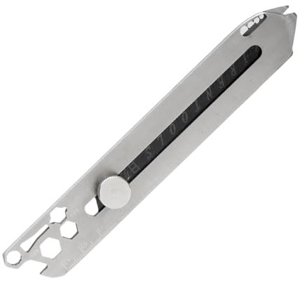Coltello Multiuso 10 In 1 In Acciaio Inossidabile, Taglierino Retrattile In Acciaio Inossidabile Resistente Da 15 Cm, Coltello Portatile Multiuso Con Impugnatura Ergonomica Per Ufficio, Casa