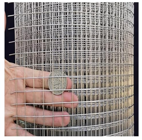VXHCS Drahtgitter Metallgitter, 9mm/1mm Hardware-Stoff, Neue Pflanzen Schützen Flexibles Geflügelkäfignetz, Balkontreppenzaun (1x22m)