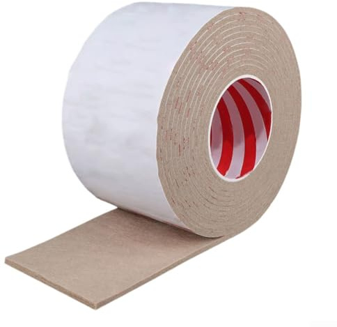 Advokingtap Bande d'absorption d'eau en verre pour fenêtre - Bande de feutre anti-condensation - Marron - Auto-adhésive - Absorbeur d'humidité pour fenêtres de cuisine - 8 cm x 5 m