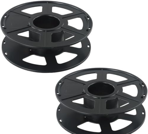 Empty Cable Wire Wrap Reel Drum - Cable Reel Drum Fits for Christmas Lights Rope Cables Filament, Rotating Cable Storage Cord Reel，Empty Cable Wire (2 Pack)