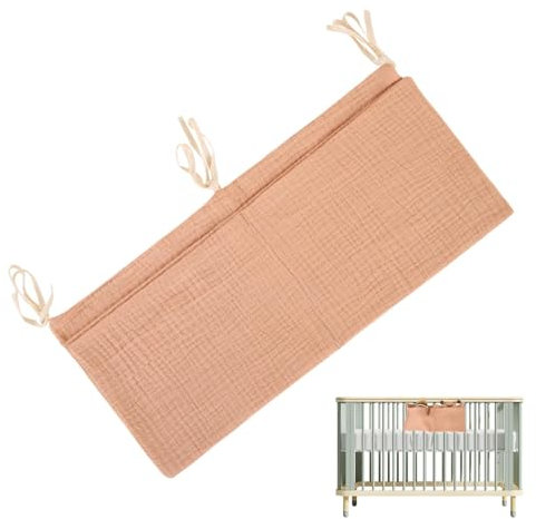 Lunaobrik Kinderbett-Organizer, Doppeltaschen, Kinder-Wickeltasche, Kinderzubehör, große Öffnungstaschen für Spielzeug, Schnuller, Fläschchen