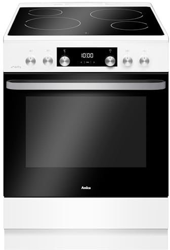 Cuisinière Vitrocéramique 77l 4 Feux Blanc - ACV7005RB