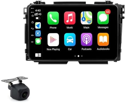 Generico Autoradio Stereo Touchscreen Android da 9 Pollici per Honda Vezel HR-V HRV 2015-2017 con Carplay Navigazione GPS Android Auto con BT WiFi USB Mirror Link FM ricambi Auto (2+32G)