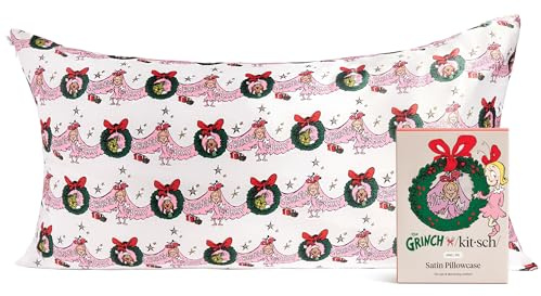 The Grinch x Kitsch Satin Pillowcase King- Cindy Lou