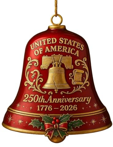 Campanelle per albero di Natale – Ciondolo decorativo festivo per campane di vacanza| Ornamento multiuso per albero di Natale, decorazione per feste, riunioni familiari interne, davanzali della