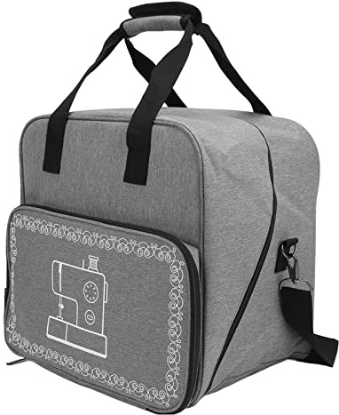 OVAQUIXI Nähmaschinentasche, Oxford-Stoff, Großes Fassungsvermögen mit Mehreren Taschen, Ideal für den Heimgebrauch, für Nähbegeisterte (Grey)