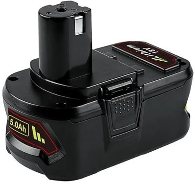 Paquete de 2 baterías de Litio de 18V P108 5.0Ah de Repuesto compatibles con batería de Herramienta inalámbrica RYOBI 18V P109 P107 P105 P104 P102