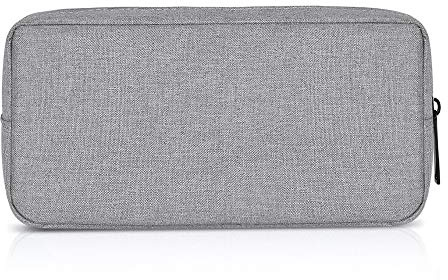 ERCENTURY Universal Electronics/Accessories Soft Carrying Case Bag, Durable & Light-Weight,Suitable for Out-Going, Business, Travel and Cosmetics Kit (Gray-Big)