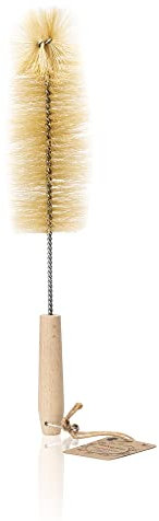 Scovolino in legno sostenibile Mixcover, compatibile con le bottiglie SodaStream, per pulire facilmente le bottiglie di vetro e di plastica