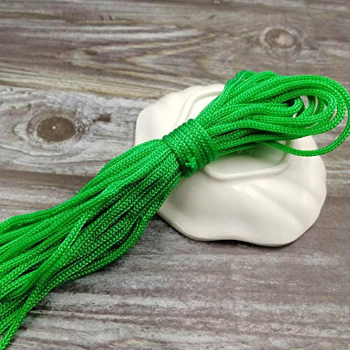 WEDSA Großhandel 10M Dia.3mm Strang Core Armband Lanyard Camping Seil Wäscheleine Survival Fallschirm Cord-Green 10M