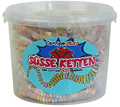 CAPTAIN PLAY Candy Box mit 50 Süße Ketten in Einzelverpackung