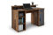 byLIVING Schreibtisch Diego/Arbeits-Tisch mit viel Stauraum in Old Wood-Optik/Fronten in anthrazit/Computer-Tisch / 1 Schublade, 1 Tür, 3 offene Fächer / 120x88x55cm (BxHxT)