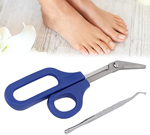 Set di Forbici con Manico Lungo, Tagliaunghie con Manico Lungo, Forbici per Unghie dei Piedi per Anziani Tagliaunghie con Tagliaunghie, Forbici per Unghie con Manico Lungo per Donna Anziana Incinta(S)