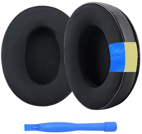 MMOBIEL Ear Pads Replacement for HyperX Cloud Alpha, Alpha S, Pro, 3, III, 2, II, 1, CloudX, CloudX Stinger, Flight, Chat, Flight Stinger Core, Mix, Orbit S - Memory Foam, Ice Silk Fabric - Black