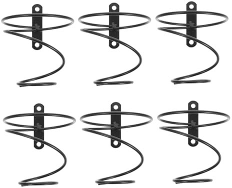 PRETYZOOM 6stücke Teiliges Wand-weinregal Aus Robustem Metall Halter Für Weinflaschen Platzsparender Sicherer Wandmontageflaschenhalter Für Küche Bar Esszimmer Und Weinkeller