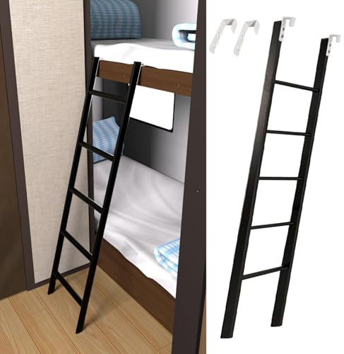 Scaletta di ricambio per letto a castello in metallo, 150 cm, con piedini antiscivolo, sicura, robusta e durevole per letti a castello per bambini, facile installazione
