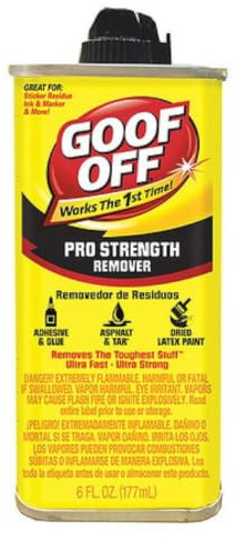 Pro Strength Adhesive Remover – 6 oz | Removes Stickers, Paint, Grease, Tar, Gum, Marker & More | Heavy-Duty Cleaner for Home, Auto, Garage & DIY Projects