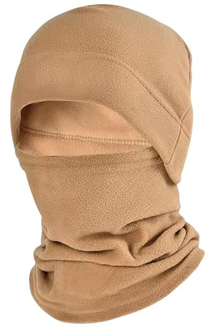 Generico Passamontagna Invernale in Pile Antivento - Maschera da Sci Integrale Uomo Donna | Sottocasco da Moto Traspirante | Scaldacollo Termico Caldo per Bici, Ciclismo e Snowboard, Tessuto Elastico