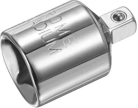 sourcing map Impact Socket Adapter 1/2 Female to 1/4 Male Square Drive Reducer Standard SAE Converter Impact Driver Ratchet Wrench Breaker Bar Conversion, Silver