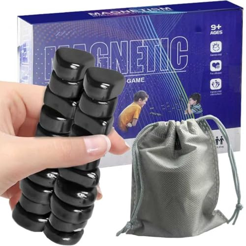 STFYUG Magnetspiel, Magnet Spiel, Magnetisches Schachspiel, Tisch Magnetspiel, Spiel Magnetsteine, Magnet Schach, Campingspiele, Partyspiele für Familientreffen.