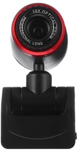 ELAYARD Webcam USB Messa a Fuoco Automatica e Alta Definizione, Telecamera HD in Abs 640x480 per Corsi Online e Videoconferenze