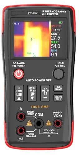Multimetro per oscilloscopio, ZT-R01 Termocamera Portatile HD A Infrarossi, Multimetro Digitale 2 In 1 Con Pulsante For Elettricisti
