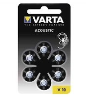 Varta V 10 Acoustic Zink/Luft 1,4V 70mAh Hörgeräte-Zelle 6erPack